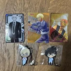 名探偵コナン　降谷零 安室透　キーホルダー＆トレーディングカードセット