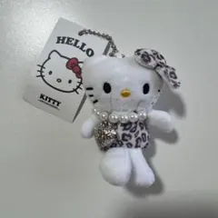 ハローキティ 手乗りマスコット キーホルダー レオパード ピンク 韓国