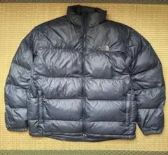 THE NORTH FACE ヌプシ ダウンジャケット ダークグレー M 短丈