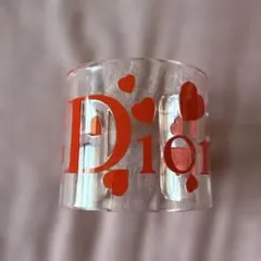 Christian Dior バングル クリア レッド ハート