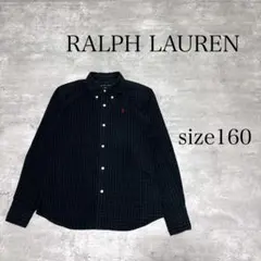 RALPH LAUREN 長袖 チェック柄 ボタンダウン シャツ 160cm