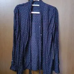 DIESEL レディース ノーカラー薄手ブラウス