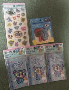 エンジェルブルー　エポキシシール　シール帳　フレークステッカー　5点セット