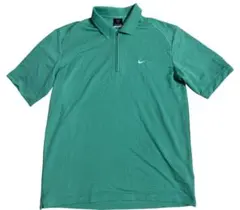 プ*☆様 NIKEGOLFナイキゴルフ　緑色 ポロシャツ ジッパー付き　サイズL