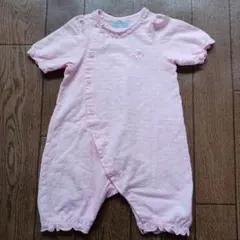 ミキハウス ピンクドットロンパース