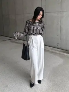 【AMERI】MANY WAY JACQUARDSHORT Knit topのサムネイル