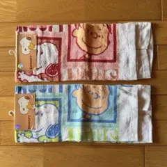 新品！PEANUTSスヌーピーフェイスタオル 2枚セット