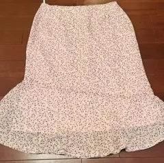 花柄フレアスカート ウエスト67cm