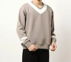 CERCA /ダンボールポンチチルデントレーナー Vネック L