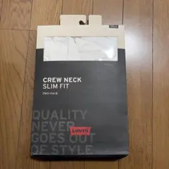 Levi's クルーネックスリムフィット 2パック　ホワイト　Mサイズ　新品