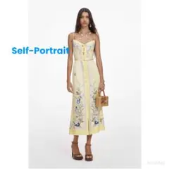 ❤️26新作 新品♡ SelfPortrait 白レースロングワンピース♡ H80 