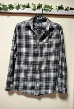 フランネルチェックシャツ ブラック・ホワイト