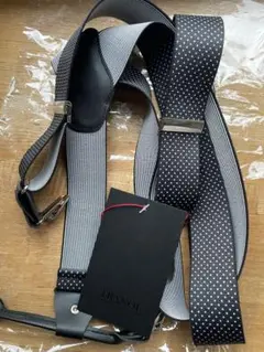 トラノイのドット柄サスペンダー新品未使用☆TRANOI