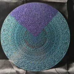 マヨリカ焼き 装飾タイル 20cm パープル幾何学 - メルカリ
