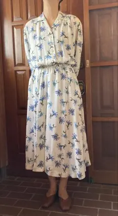 ［美品］ピンクハウス　INGEBORG 花柄 七分袖ワンピース