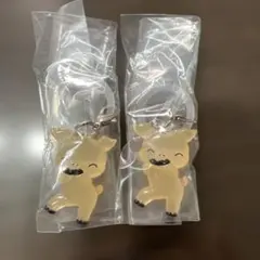 ノンタンめじるしアクセサリー　ぶたさん　キーホルダー 2個セット