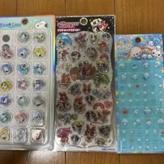パワパフ、あわわちゃん、スヌーピー新品シールセット　正規品
