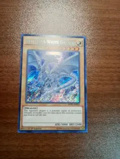遊戯王　青眼の白龍　ブルーアイズホワイトドラゴン　シークレットレア　英語版