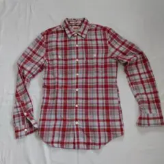 Levi's 長袖シャツ（サイズS）　モダンフィット 赤/グレー/白チェック柄