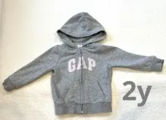 GAP グレー ジップアップパーカー 2歳用