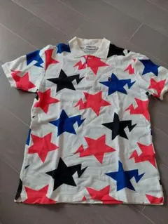 ④派手♡派手♡A BATHING APE スター柄 M ポロシャツのサムネイル