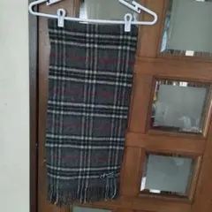 チェック柄マフラー グレー系