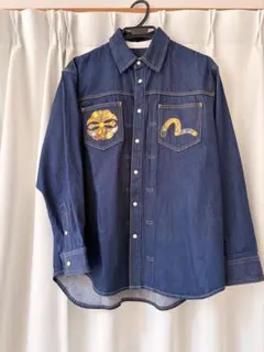 EVISU 刺繍入りダークデニムジャケット