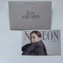 TWICEナヨン　Eyes wide open メッセージカード　トレカ