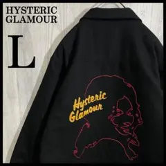 【最高デザイン】ヒステリックグラマー　刺繍ガールロゴ　ウールシャツジャケット　L