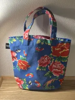 カルディ台湾花布ミニトートバッグのサムネイル