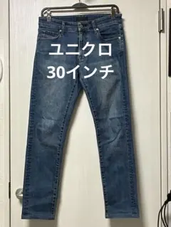 UNIQLO JEANS デニムパンツ ブルー　30インチのサムネイル