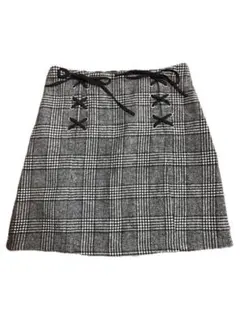 INGNI チェック柄リボン付きタイトスカート