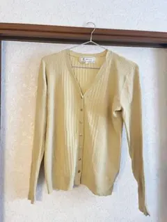 ROPÉ PICNIC イエロー Vネックカーディガン 38