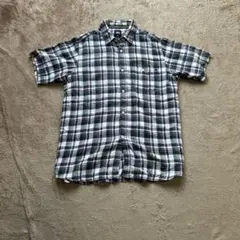 00s stussy archive 半袖 チェックシャツ シティボーイ