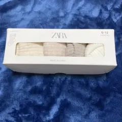 【4足セット】ZARA ベビーソックス　6-12ヶ月　12-13センチ 白系