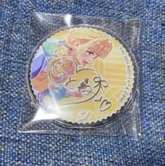 学園アイドルマスター　金バッジ　藤田ことね サイン