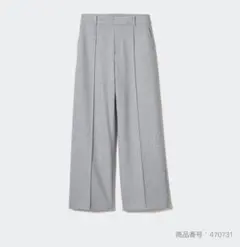 ブラッシュドジャージーワイドパンツ