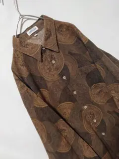 80.s ビンテージ　クスミ　ヨーロッパ　中世　花　オーバーサイズ　Unisex