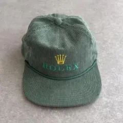 ROLEX ロレックス コーデュロイキャップ CAP 刺繍ロゴ