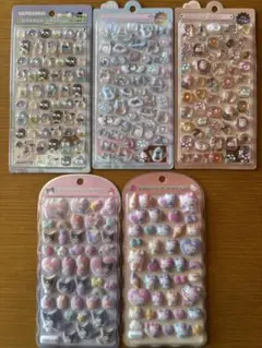 【正規品】シール4枚セット　ボンボンドロップシール2枚、コットンパフィシール2枚