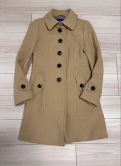 Burberry blue labelベージュ ボタン付き Aラインコート
