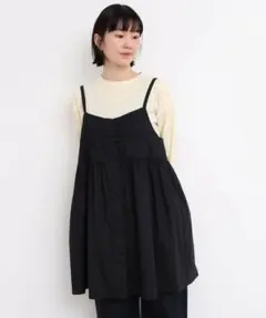 【l'atelier du savon】タイプライターころころボタン　キャミのサムネイル