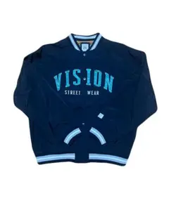 VISION STREET WEAR スタジャン Lサイズ ネイビー