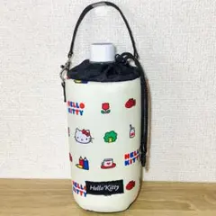 ハローキティ　水筒カバー　ペットボトルホルダー　サンリオ　レトロキティ　美品