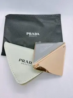 プラダPRADA BEAUTY 両面ミニミラー コンパクトミラー　手鏡　ケース付のサムネイル