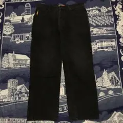 ARMANI JEANS アルマーニ　ブラックデニムパンツ　ロゴ　イタリア製