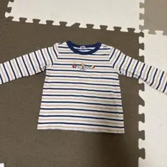 最終値下げMIKI HOUSE FIRST ロンT ボーダー　ミキハウス