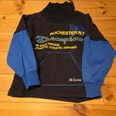 Champion トレーナー 130cm 黒/青