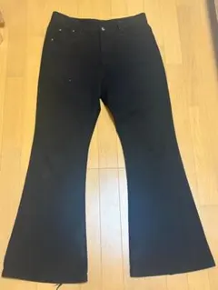 00s black flare denim archive y2k