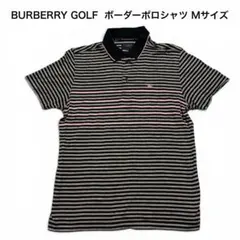 BURBERRY GOLF ボーダーポロシャツ Mサイズのサムネイル